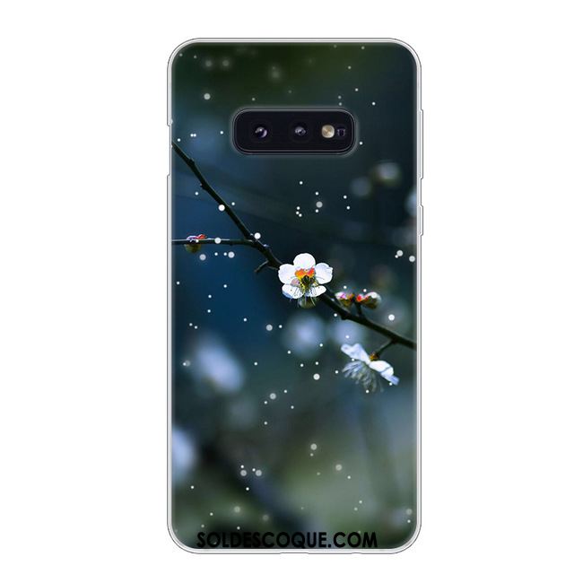 Coque Samsung Galaxy S10e Blanc Rouge Incassable Étui Étoile En Ligne