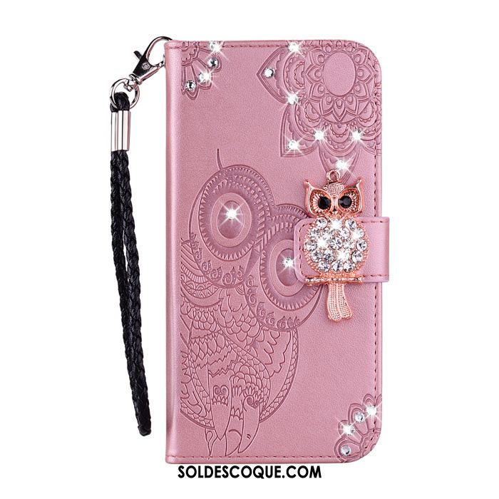 Coque Samsung Galaxy S10e Chat Étoile Strass Étui En Cuir Or En Ligne