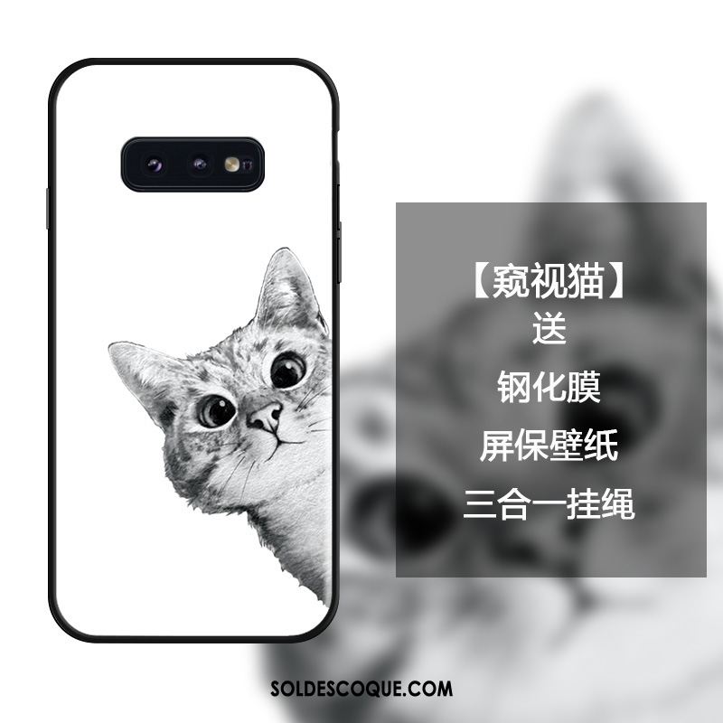 Coque Samsung Galaxy S10e Créatif Mode Ornements Suspendus Verre Trempé Étui Housse Soldes