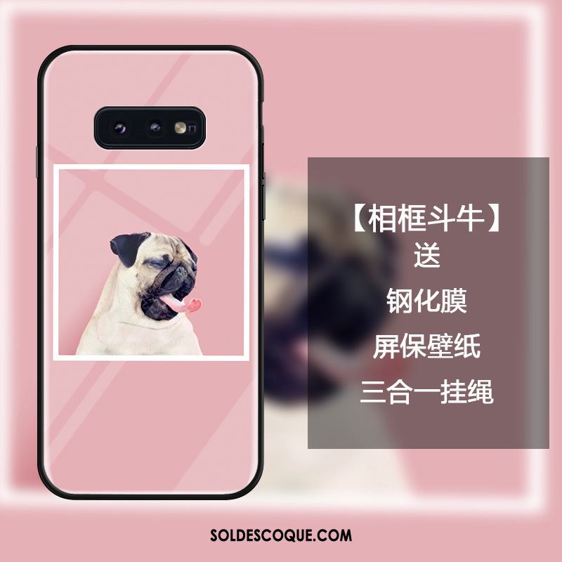 Coque Samsung Galaxy S10e Créatif Mode Ornements Suspendus Verre Trempé Étui Housse Soldes