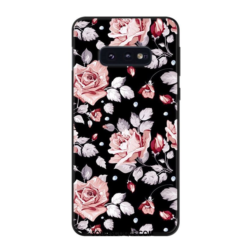 Coque Samsung Galaxy S10e Dessin Animé Noir Étui Téléphone Portable Simple En Vente