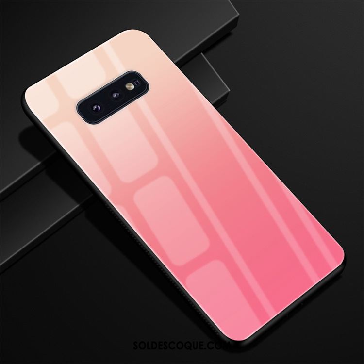 Coque Samsung Galaxy S10e Dégradé Couleur Unie Téléphone Portable Protection Violet Housse En Vente