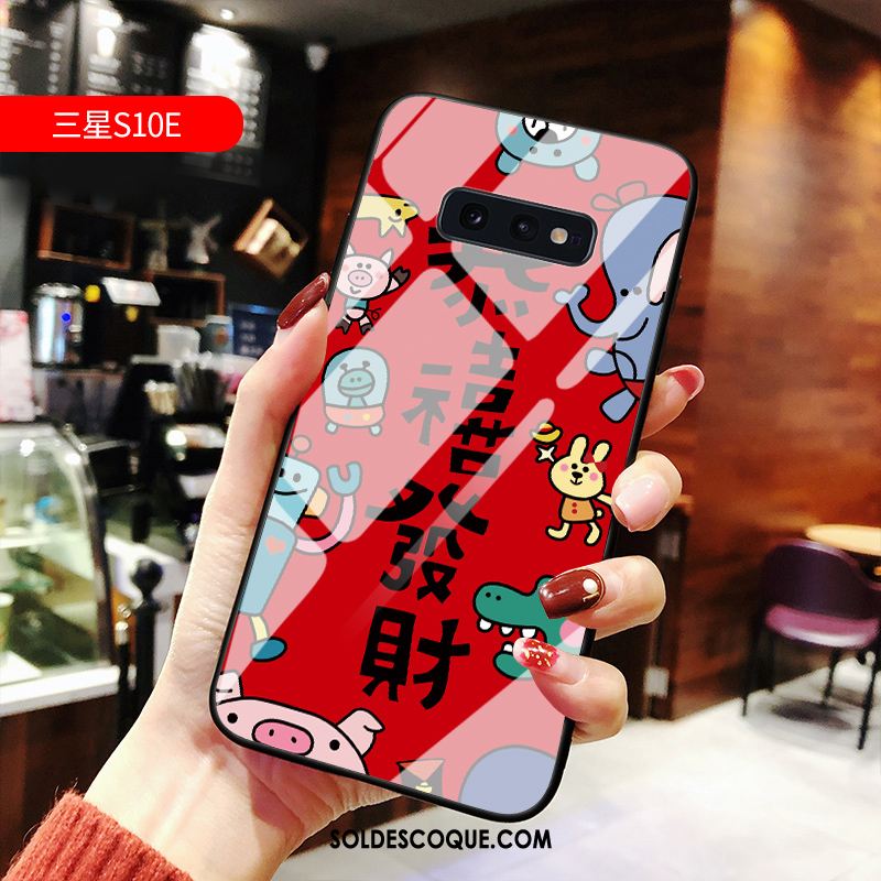 Coque Samsung Galaxy S10e Fluide Doux Dessin Animé Petit Téléphone Portable Nouveau Housse En Vente