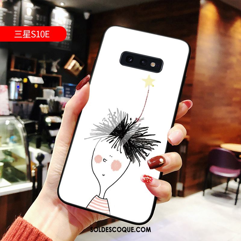 Coque Samsung Galaxy S10e Fluide Doux Dessin Animé Petit Téléphone Portable Nouveau Housse En Vente