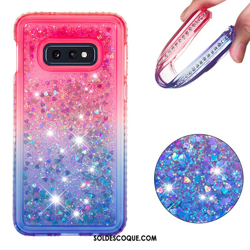 Coque Samsung Galaxy S10e Incassable Bleu Quicksand Étoile Tout Compris Soldes