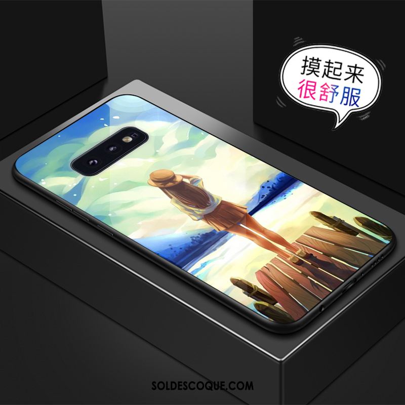 Coque Samsung Galaxy S10e Incassable Téléphone Portable Jaune Étoile Verre En Vente