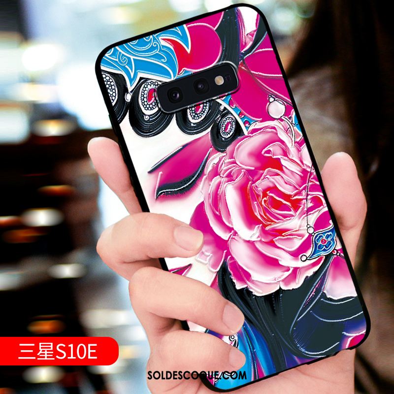 Coque Samsung Galaxy S10e Luxe Créatif Net Rouge Silicone Incassable En Vente