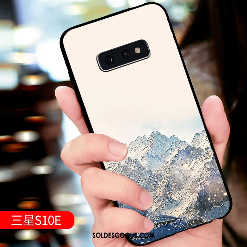 Coque Samsung Galaxy S10e Luxe Créatif Net Rouge Silicone Incassable En Vente