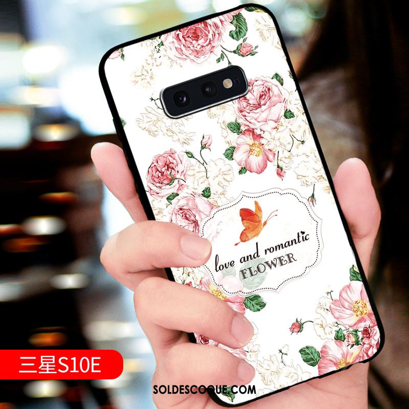 Coque Samsung Galaxy S10e Luxe Créatif Net Rouge Silicone Incassable En Vente