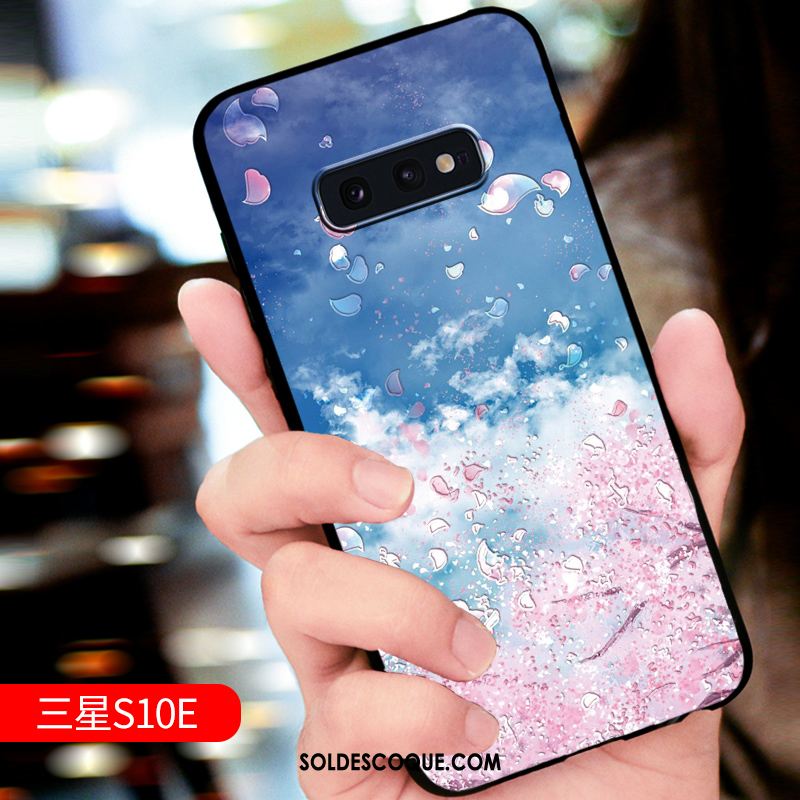 Coque Samsung Galaxy S10e Luxe Créatif Net Rouge Silicone Incassable En Vente