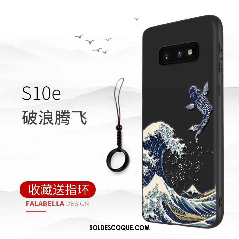 Coque Samsung Galaxy S10e Noir Étoile Simple Incassable Business France