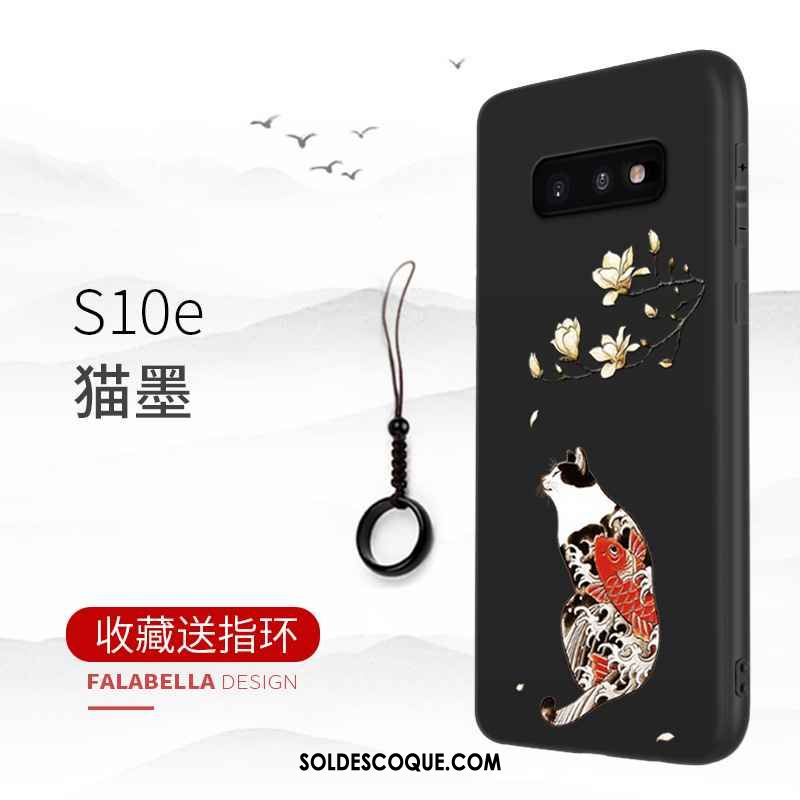 Coque Samsung Galaxy S10e Noir Étoile Simple Incassable Business France