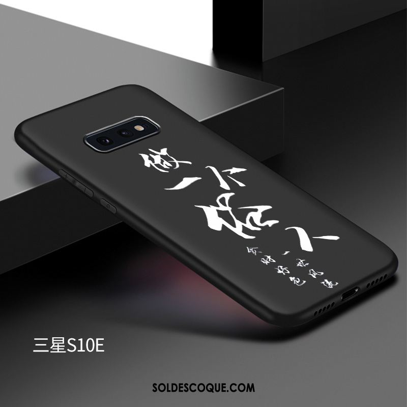 Coque Samsung Galaxy S10e Personnalité Protection Délavé En Daim Personnalisé Marque De Tendance En Ligne