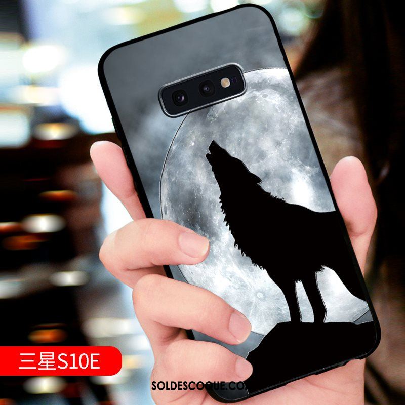 Coque Samsung Galaxy S10e Protection Gaufrage Étoile Téléphone Portable Nouveau Housse En Ligne