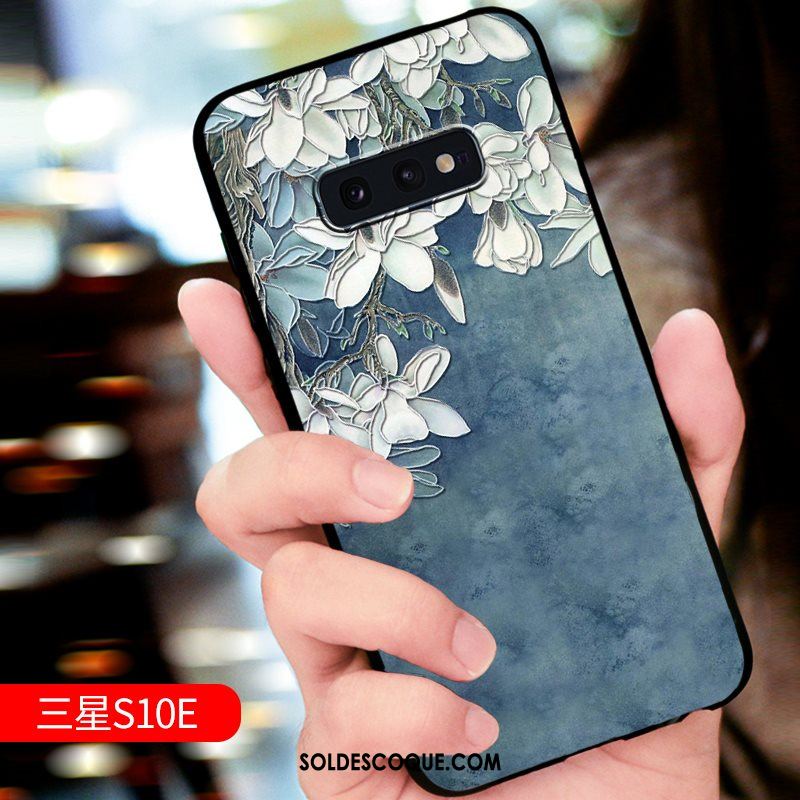 Coque Samsung Galaxy S10e Protection Gaufrage Étoile Téléphone Portable Nouveau Housse En Ligne