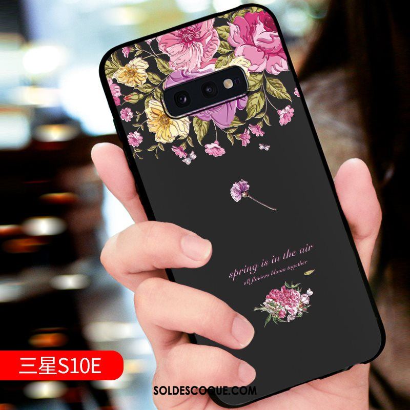 Coque Samsung Galaxy S10e Protection Gaufrage Étoile Téléphone Portable Nouveau Housse En Ligne