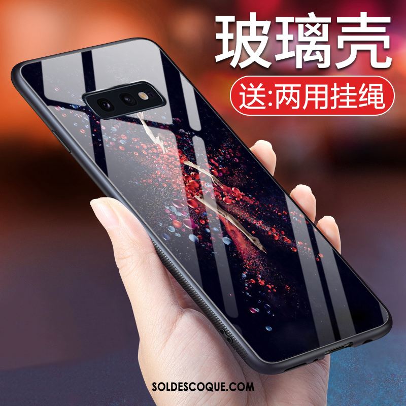 Coque Samsung Galaxy S10e Rouge Incassable Verre Trempé Étui Étoile En Ligne