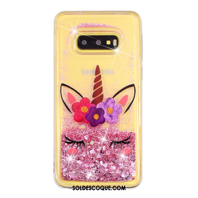 Coque Samsung Galaxy S10e Transparent Téléphone Portable Liquide Protection Étui Housse Soldes