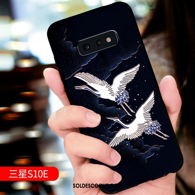 Coque Samsung Galaxy S10e Téléphone Portable Incassable Étui Gaufrage Étoile Soldes