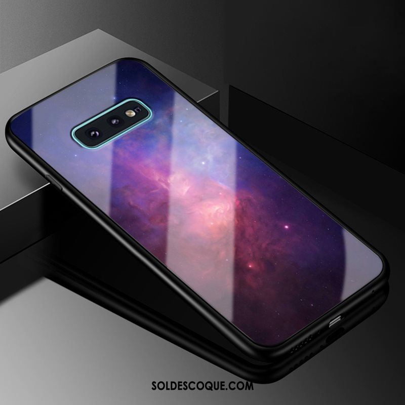 Coque Samsung Galaxy S10e Verre Téléphone Portable Incassable Violet Nouveau Pas Cher