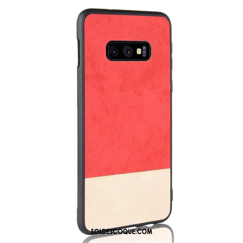 Coque Samsung Galaxy S10e Étui Difficile Couture Couleurs Tout Compris Gris Soldes