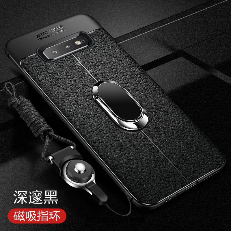 Coque Samsung Galaxy S10e Étui En Cuir Incassable Business Personnalité Délavé En Daim Housse France