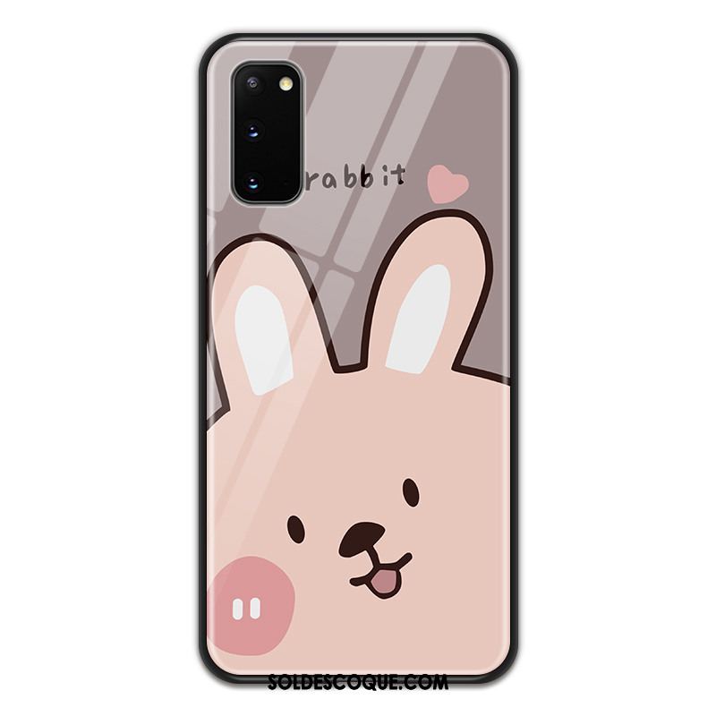 Coque Samsung Galaxy S20 Amoureux Verre Dessin Animé Étoile Protection Pas Cher