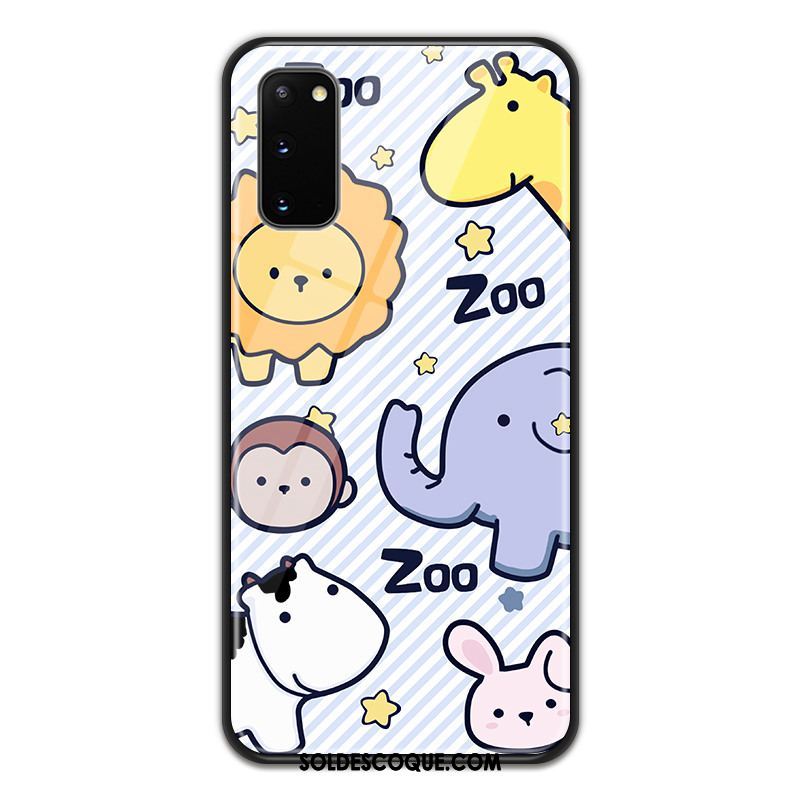 Coque Samsung Galaxy S20 Amoureux Verre Dessin Animé Étoile Protection Pas Cher