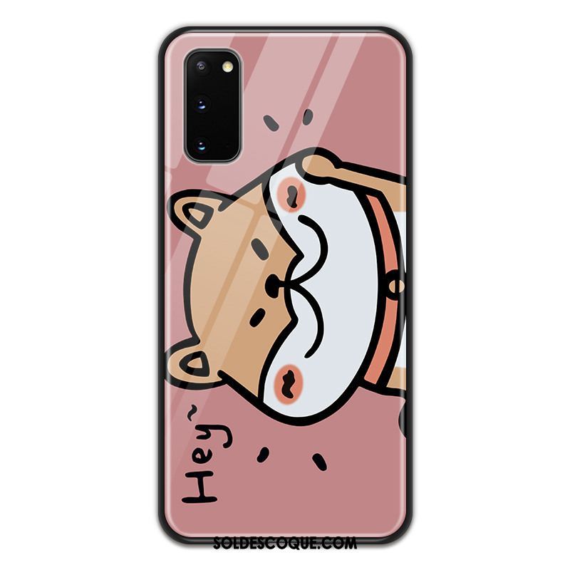 Coque Samsung Galaxy S20 Amoureux Verre Dessin Animé Étoile Protection Pas Cher