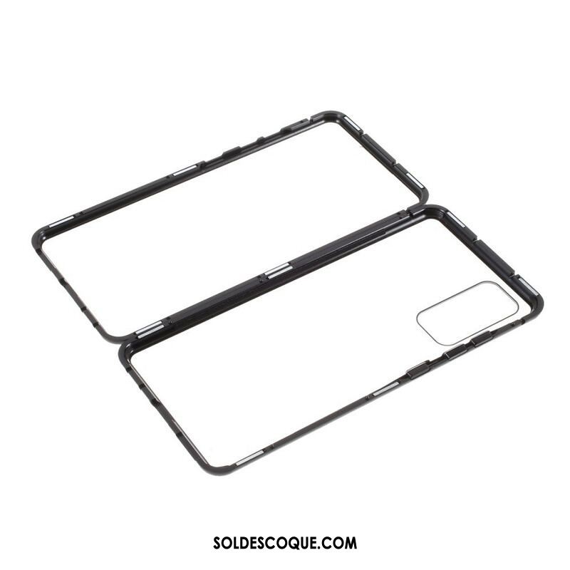 Coque Samsung Galaxy S20 FE Rebords Métal et Dos Verre Trempé