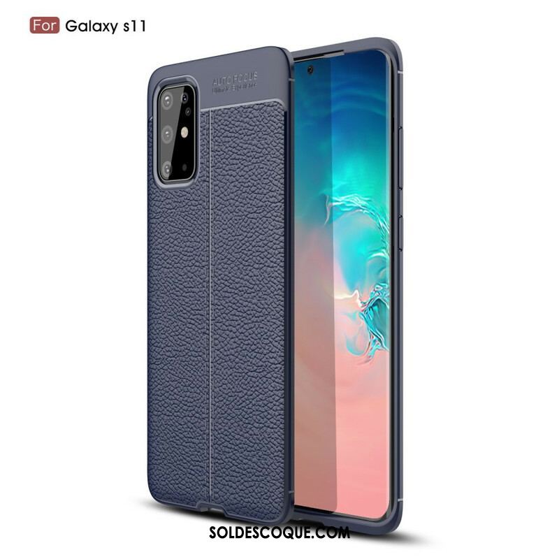 Coque Samsung Galaxy S20 Plus / S20 Plus 5G Litchi Double Line