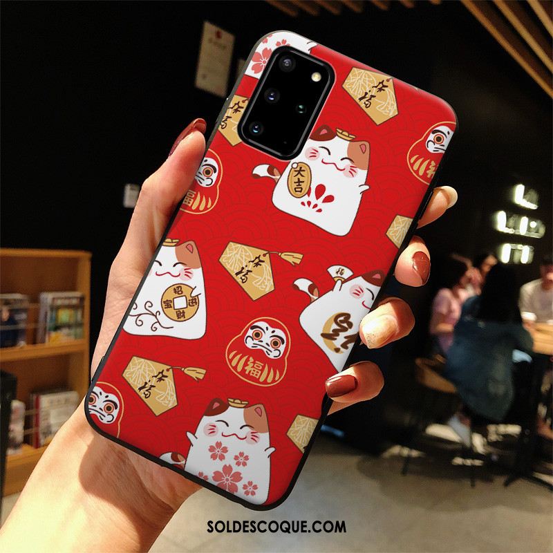 Coque Samsung Galaxy S20+ Silicone Téléphone Portable Étoile Rouge Tout Compris Pas Cher