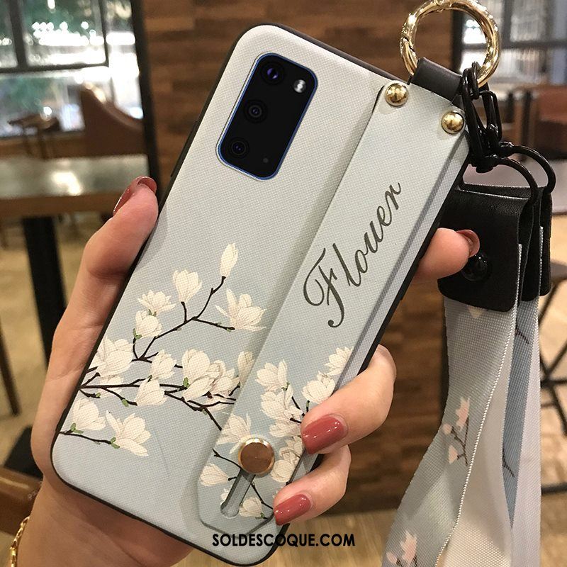 Coque Samsung Galaxy S20 Téléphone Portable Frais Ornements Suspendus Fleur Étoile Pas Cher