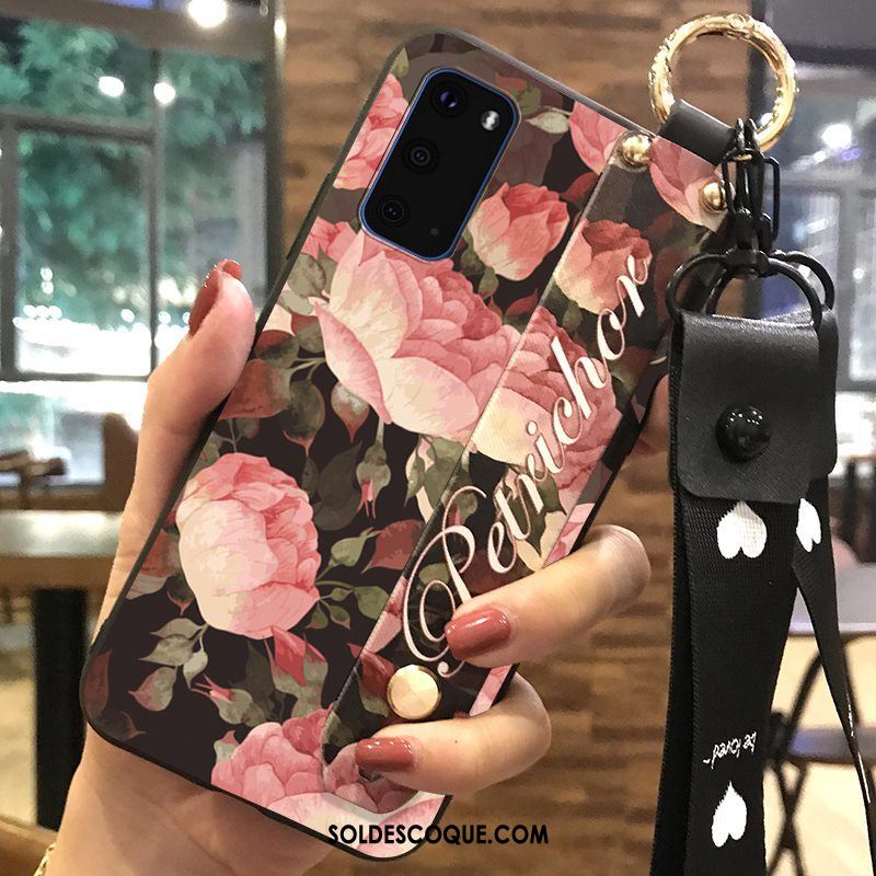 Coque Samsung Galaxy S20 Téléphone Portable Frais Ornements Suspendus Fleur Étoile Pas Cher