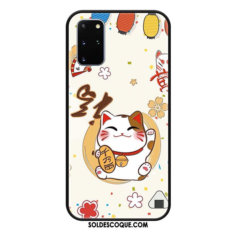 Coque Samsung Galaxy S20+ Téléphone Portable Étoile Délavé En Daim Dessin Animé Protection Pas Cher