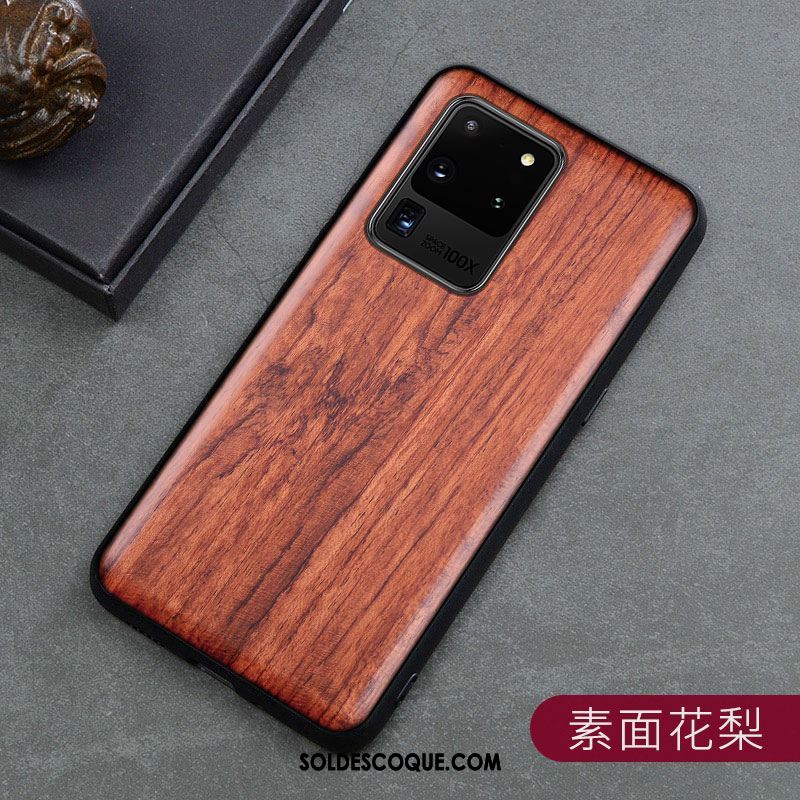 Coque Samsung Galaxy S20 Ultra Téléphone Portable Luxe Étui En Bois Créatif France