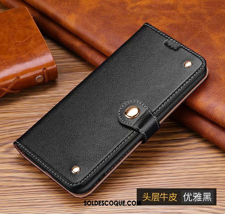 Coque Samsung Galaxy S20+ Étui En Cuir Marron Cuir Véritable Carte Téléphone Portable Pas Cher