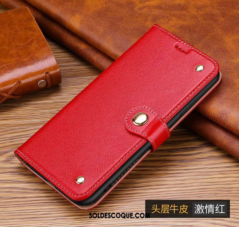 Coque Samsung Galaxy S20+ Étui En Cuir Marron Cuir Véritable Carte Téléphone Portable Pas Cher