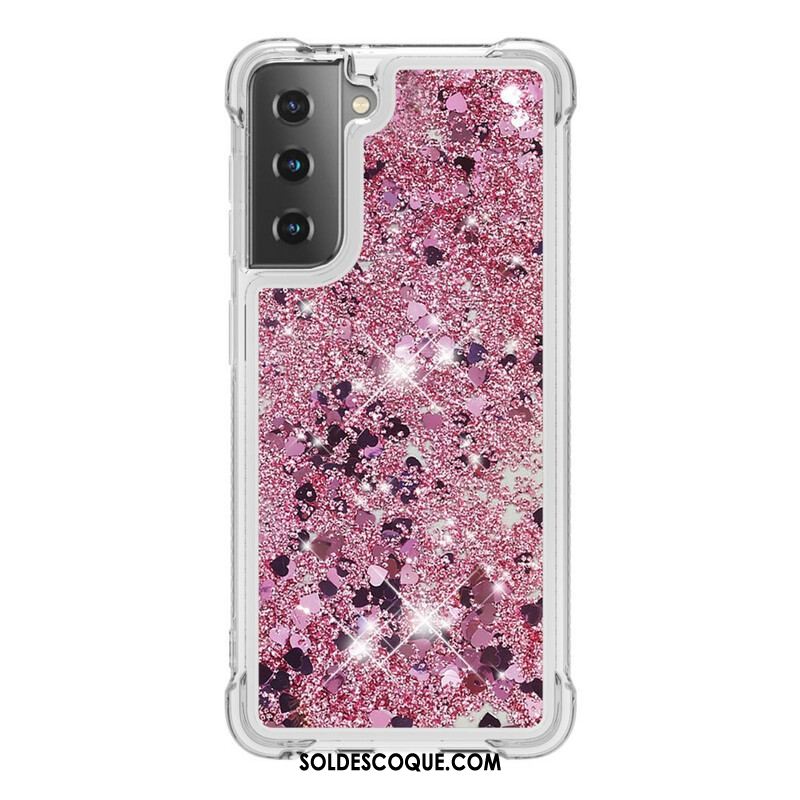 Coque Samsung Galaxy S21 5G Désires Paillettes