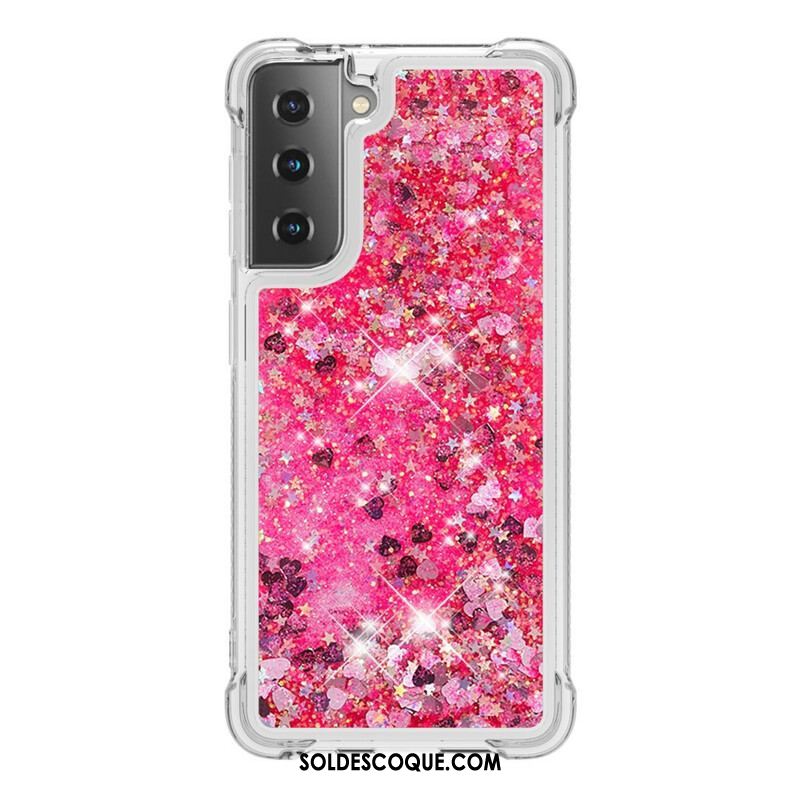 Coque Samsung Galaxy S21 5G Désires Paillettes