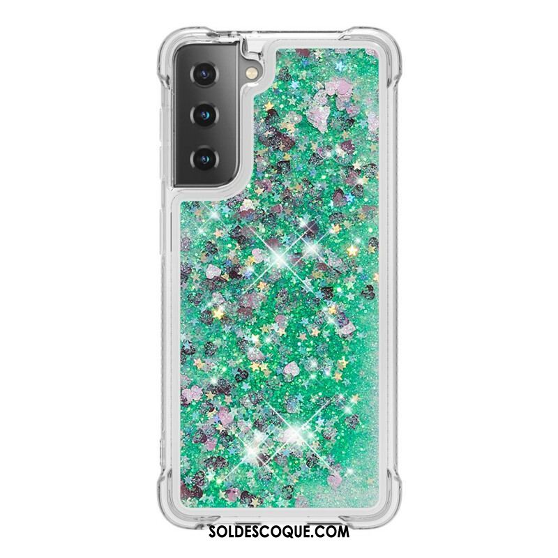 Coque Samsung Galaxy S21 5G Désires Paillettes