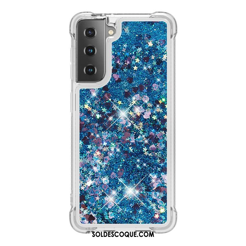 Coque Samsung Galaxy S21 5G Désires Paillettes