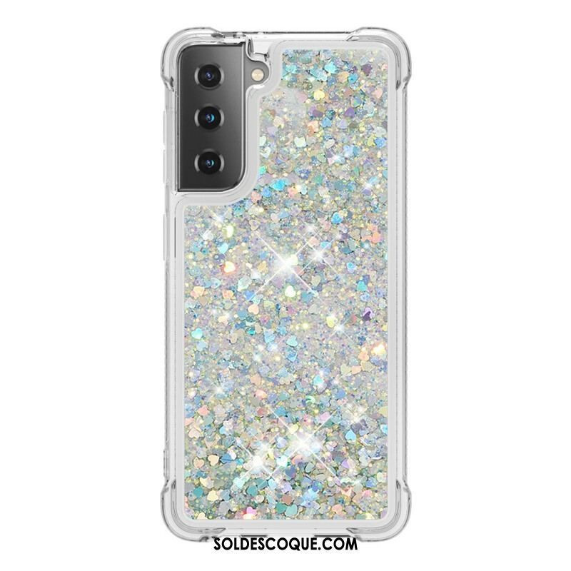 Coque Samsung Galaxy S21 5G Désires Paillettes