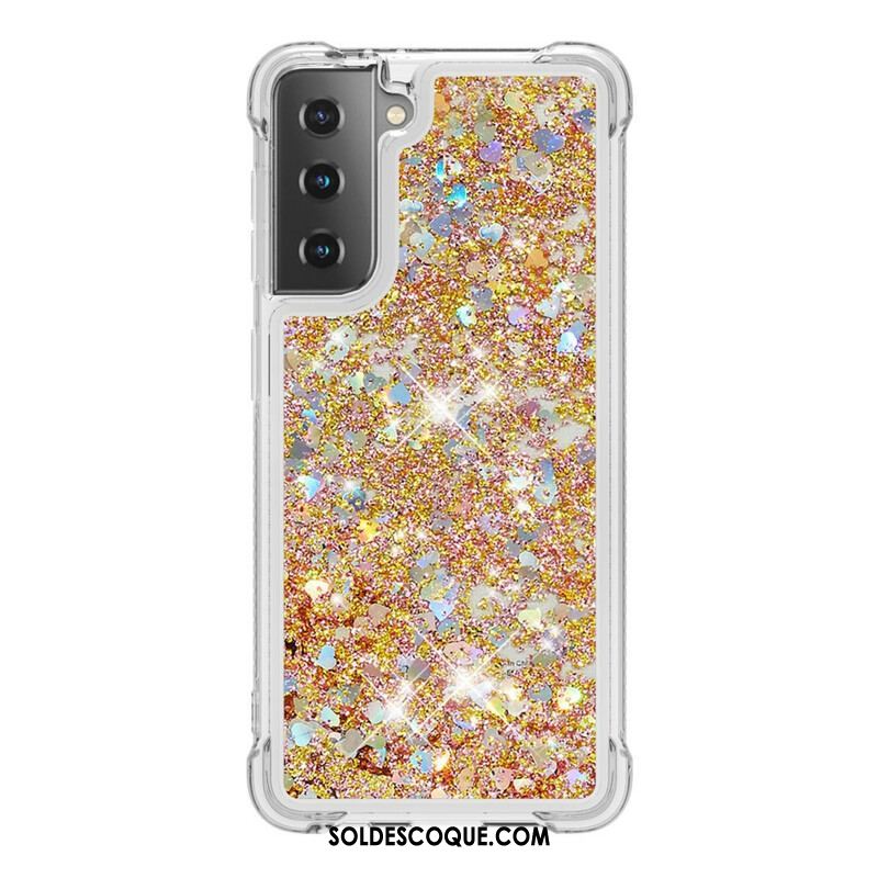 Coque Samsung Galaxy S21 5G Désires Paillettes