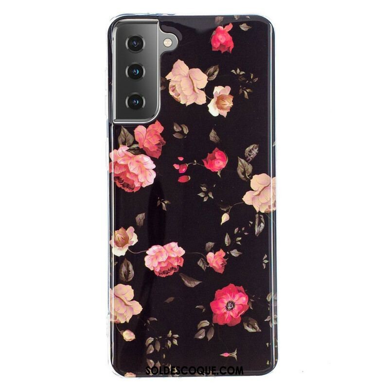 Coque Samsung Galaxy S21 5G Série Floralies Fluorescente