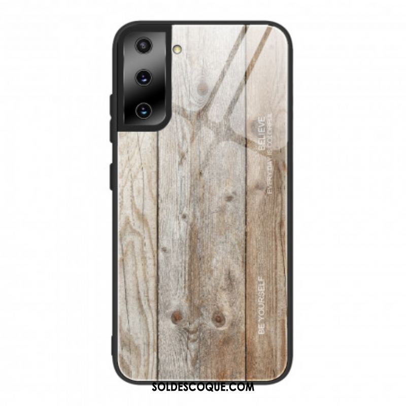 Coque Samsung Galaxy S21 5G Verre Trempé Design Bois