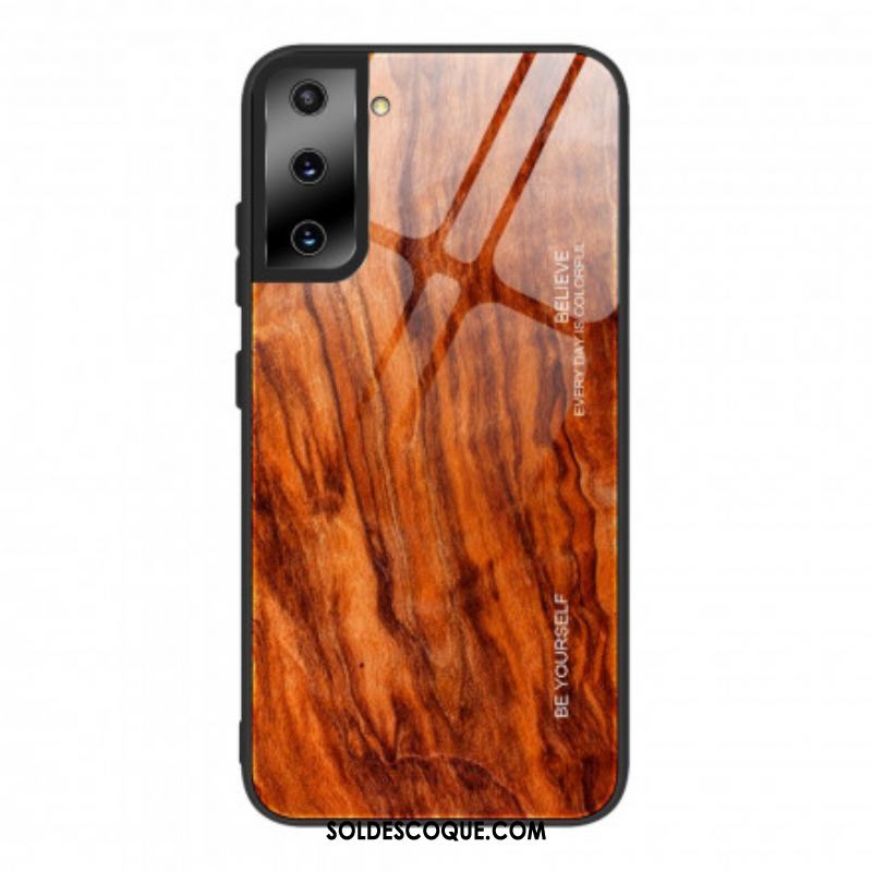 Coque Samsung Galaxy S21 5G Verre Trempé Design Bois