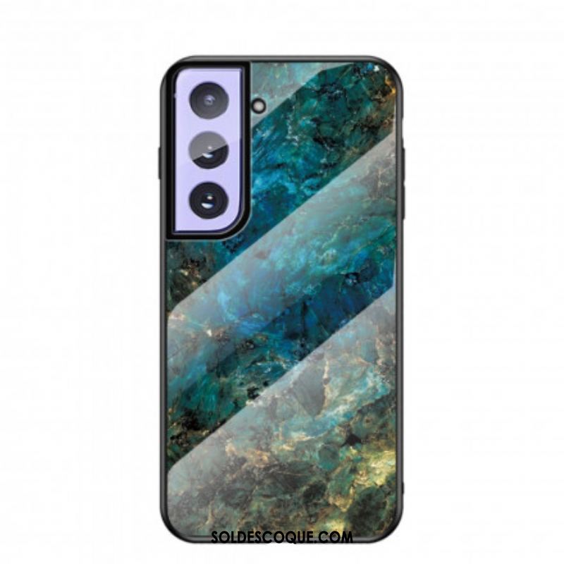 Coque Samsung Galaxy S21 5G Verre Trempé Marble Colors