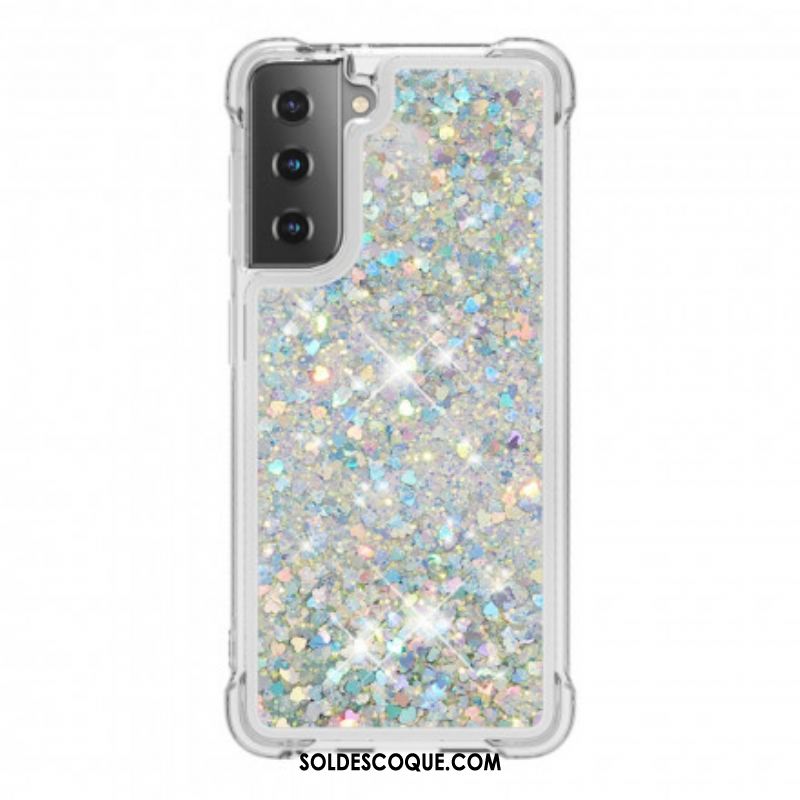 Coque Samsung Galaxy S21 Plus 5G Désires Paillettes