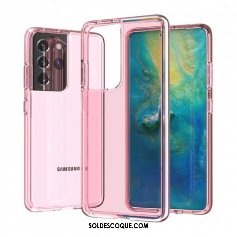 Coque Samsung Galaxy S21 Ultra 5G Colorée Transparente